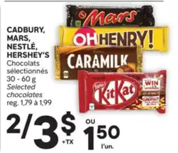 Brunet CADBURY, MARS, NESTLÉ, HERSHEY'S Chocolats sélectionnés offer
