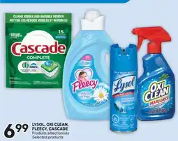 Brunet LYSOL, OXI CLEAN, FLEECY, CASCADE Produits sélectionnés offer