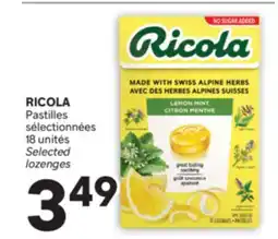 Brunet RICOLA Pastilles sélectionnées offer