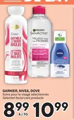 Brunet GARNIER, NIVEA, DOVE Soins pour le visage sélectionnés offer