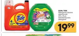 Brunet GAIN, TIDE Détergents à lessive sélectionnés offer
