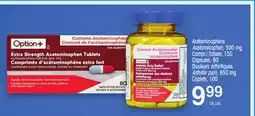 Uniprix OPTION+ Acétaminophène Acetaminophen, 500 mg Douleurs arthritiques Arthritis pain, 650 mg offer