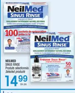 Uniprix NEILMED SINUS RINSE Produits sélectionnés/Selected products offer