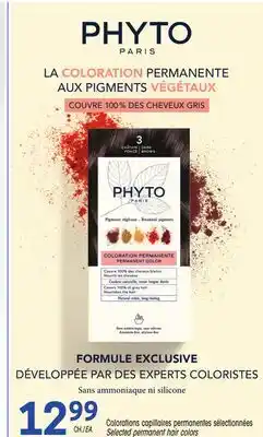 Uniprix PHYTO Colorations capillaires permanentes sélectionnées/Selected permanent hair colors offer