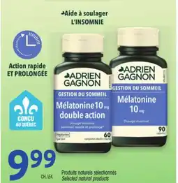 Uniprix ADRIEN GAGNON Produits naturels sélectionnés/Selected natural products offer