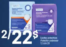 Uniprix Option+ Culottes protectrices/Protective underwear offer