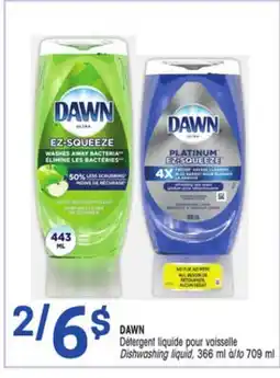 Uniprix DAWN Détergent liquide pour vaisselle/Dishwashing liquid offer