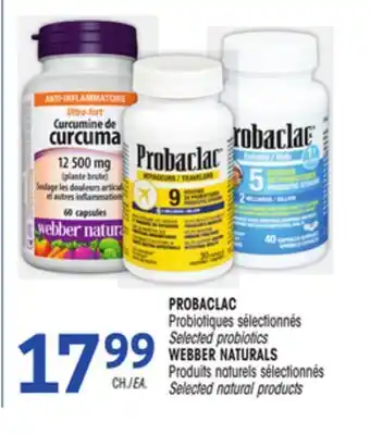Uniprix PROBACLAC, WEBBER NATURALS offer