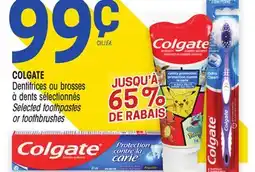 Uniprix COLGATE Dentifrices ou brosses à dents sélectionnés/Selected toothpastes or toothbrushes offer