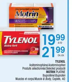 Uniprix TYLENOL, MOTRIN offer