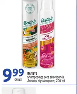 Uniprix BATISTE Shampooings secs sélectionnés/Selected dry shampoos offer