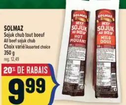 Marché Adonis SOLMAZ SOJUK CHUB TOUT BOEUF | ALL BEEF SOJUK CHUB offer