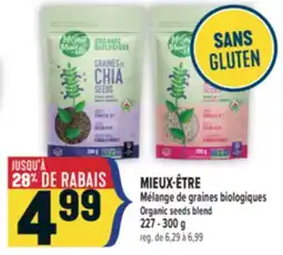 Marché Adonis MIEUX-ÊTRE MÉLANGE DE GRAINES BIOLOGIQUES | MIEUX-ÊTRE ORGANIC SEEDS BLEND offer