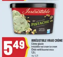 Marché Adonis IRRÉSISTIBLE VRAIE CRÈME CRÈME GLACÉE | IRRÉSISTIBLE REAL CREAM ICE CREAM offer