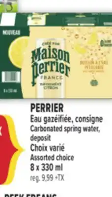 Marché Adonis PERRIER EAU GAZÉIFIÉE | PERRIER CARBONATED SPRING WATER offer