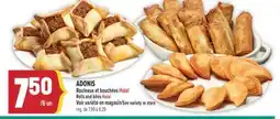 Marché Adonis ADONIS ROULEAUX ET BOUCHÉES HALAL | ADONIS ROLLS AND BITES HALAL offer