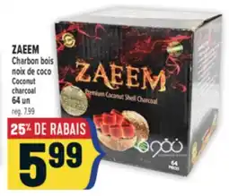 Marché Adonis ZAEEM CHARBON BOIS NOIX DE COCO | ZAEEM COCONUT CHARCOAL offer