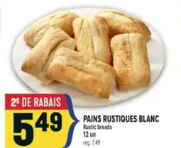 Marché Adonis PAINS RUSTIQUES BLANC | Rustic breads offer