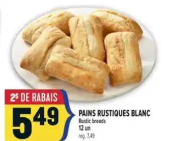 Marché Adonis PAINS RUSTIQUES BLANC | Rustic breads offer