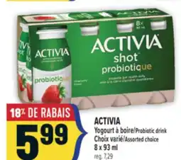 Marché Adonis ACTIVIA YOGOURT À BOIRE | ACTIVIA PROBIOTIC DRINK offer
