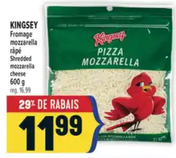 Marché Adonis KINGSEY Fromage mozzarella râpé | Shredded mozzarella cheese offer