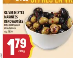 Marché Adonis OLIVES MIXTES MARINÉES DÉNOYAUTÉES | PITTED MARINATED MIXED OLIVES offer