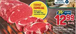 Marché Adonis RÔTI OU BIFTECK DE FAUX FILET FORMAT FAMILIAL | Roast or beef rib eye steak family pack offer