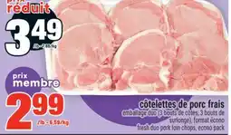 Super C côtelettes de porc frais | fresh duo pork loin chops offer