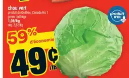 Super C chou vert | green cabbage offer