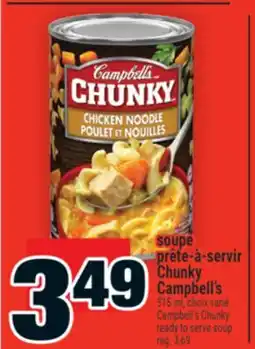 Super C soupe prête‑à‑servir Chunky Campbell's | Campbell's Chunky ready to serve soup offer
