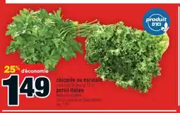 Super C chicorée | chicory ou escarole | scarole ou persil italien | italian parsley offer