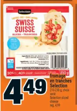 Super C fromage en tranches Selection | Selection sliced cheese offer