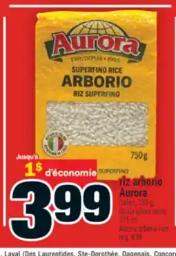 Super C riz arborio Aurora | Aurora arborio rice offer