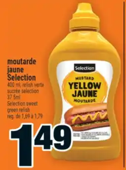 Super C moutarde jaune Selection | Selection sweet green relish offer