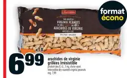 Super C ARACHIDES DE VIRGINIE GRILLÉES IRRÉSISTIBLE | IRRÉSISTIBLE DRY ROASTED VIRGINIA PEANUTS offer