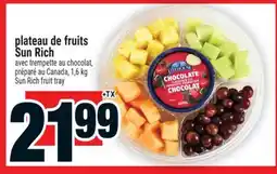 Super C plateau de fruits Sun Rich | Sun Rich fruit tray offer