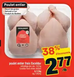 Super C poulet entier frais Exceldor |Exceldor fresh whole chicken offer