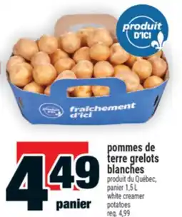 Super C pommes de terre grelots blanches |white creamer potatoes offer
