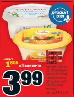 Super C hummus Fontaine Santé | Fontaine Santé hummus offer