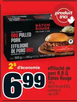 Super C effiloché de porc B.B.Q Bâton Rouge | Bâton Rouge B.B.Q pulled pork offer