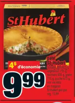 Super C pâté St-Hubert | St-Hubert pot pie offer