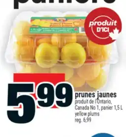 Super C PRUNES JAUNES | YELLOW PLUMS offer