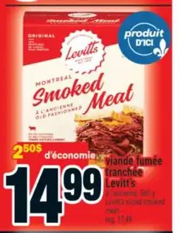 Super C viande fumée tranchée Levitt's | Levitt's sliced smoked meat offer