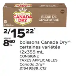 Provigo CANADA DRY , 12X355 ML offer