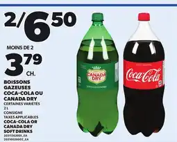 Provigo COCA-COLA OR CANADA DRY SOFT DRINKS, 2 L offer