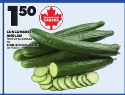 Provigo ENGLISH CUCUMBERS offer