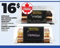 Provigo FARMER'S MARKET BAR CAKES, 675-770 G offer