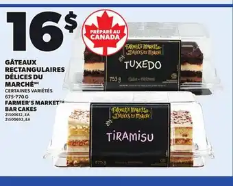 Provigo FARMER'S MARKET BAR CAKES, 675-770 G offer