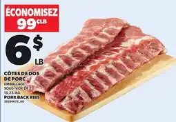 Provigo PORK BACK RIBS offer