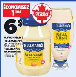 Provigo HELLMANN'S MAYONNAISE, 710-890 ML offer